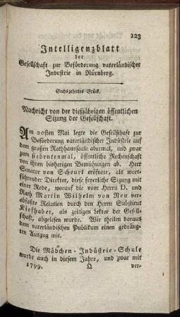 Sechszehntes Stück.