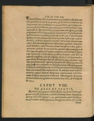 Caput VIII. De Aere Et Ventis.