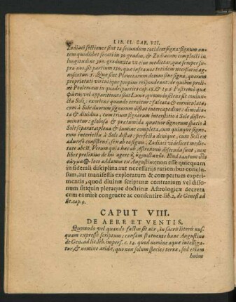 Caput VIII. De Aere Et Ventis.
