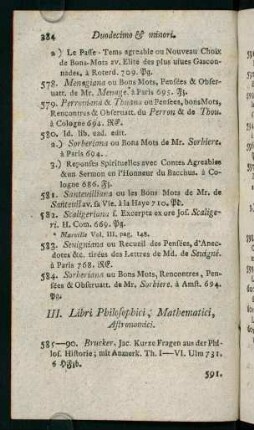 384-409, III. Libri Philosophici, Mathematici, Astronomici - VIII. Norica