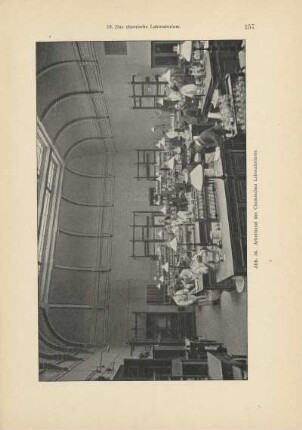 Abb. 34. Arbeitssaal des Chemischen Laboratoriums