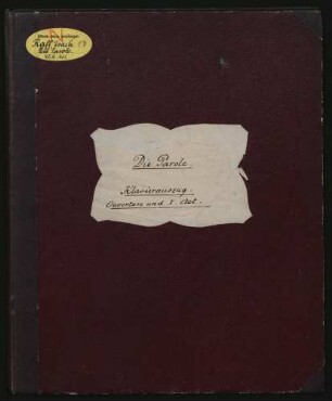 Die Parole. Arr.; V (X), pf; SchR 132/8