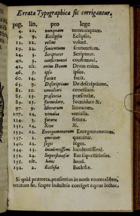 Errata typographica sic corrigantur