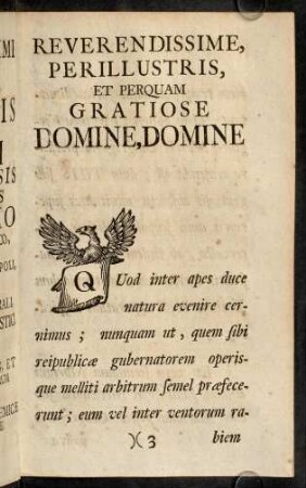 3r-8v, Reverendissime, perillustris, et perquam gratiose domine, domine