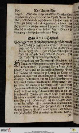 Das XVII. Capitul