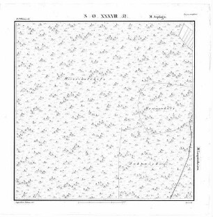 Kartenblatt SO XXXVIII 52 Stand 1827