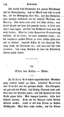 15. Sitten von Kahira. ? Bäder.
