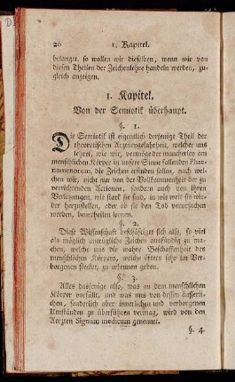 I. Kapitel. Von der Semiotik überhaupt.