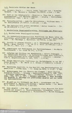 5. Musikalische Grundlagenforschung, Soziologie und Ethnologie