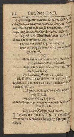 Cap. XII. De Loco Repugnantium.