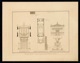 Singakademie, Berlin: Grundriss, Detail (aus: Sammlung Architektonischer Entwürfe, Berlin 1858)