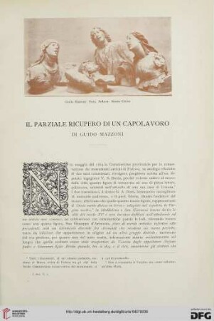 10: Il parziale ricupero di un capolavoro di Guido Mazzoni