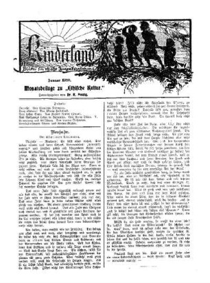 1910: Kinderland (Januar 1910)