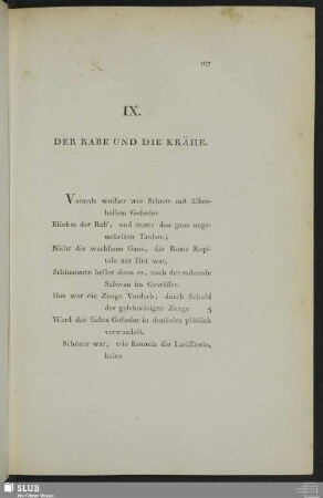 IX. Der Rabe und die Krähe