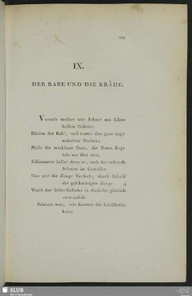 IX. Der Rabe und die Krähe