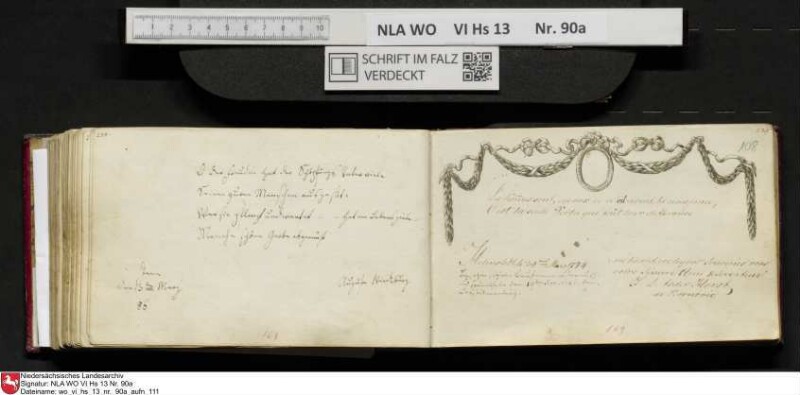 Stammbuch des Ernst Philipp Ludwig Zellmann (1763-1795) aus
                           Braunschweig