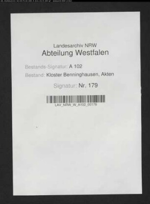 Kloster Benninghausen an den Gografen Johann Droste wegen des Schulten Hinrick Thies zu Schmerlecke