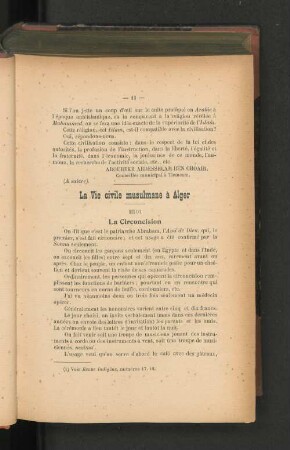 La Vie civile musulmane à Alger. III.