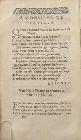A Monsievr De Verville.