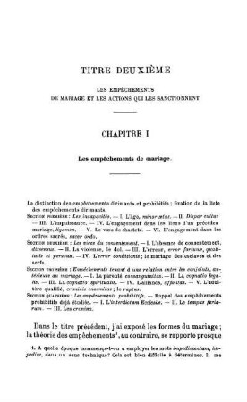 Titre Deuxième Les Empȇchements De Mariage Et Les Actions Qui Les Sanctionnent