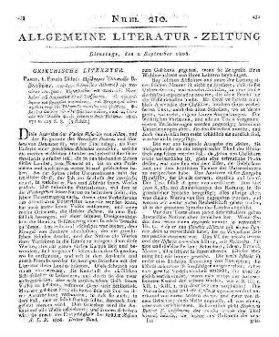 Prodromos Hell¯enik¯es Biblioth¯ek¯es. [Hrsg. v. A. Kora¯es]. Paris: Didot 1805 Enth. Werke: Aelianus, C.: Poikil¯e historia Heraclides , Nicolaus : Ta s¯ozomena (Vorlage griech.)