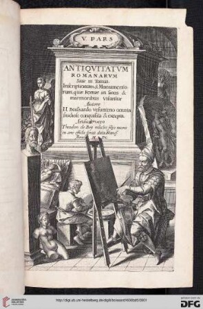 Band 5: ... Pars Romanae Vrbis Topographiae & Antiquitatum: V. pars. Antiquitatum Romanarum : sive III. tomus inscriptionum & monumentorum ...
