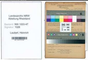 Entnazifizierung Heinrich Laubert , geb. 31.12.1906 (Geschaeftsfuehrer)