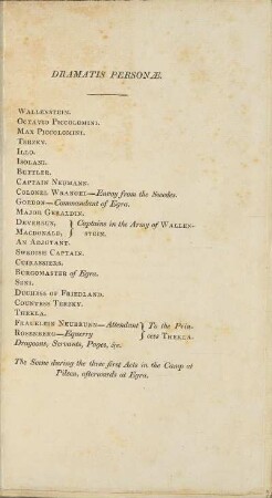 Dramatis Personae