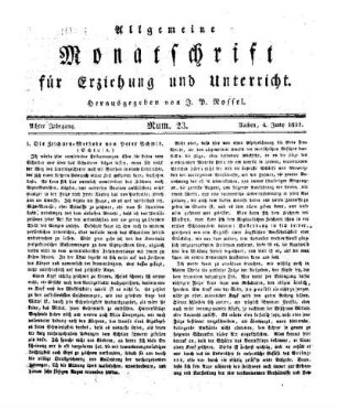 Die Zeichnen-Methode von Peter Schmid : (Schluss.)