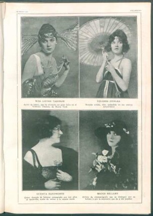 Miss Lilyan Tashman. - Dolores Zitelka. - Octavia Handworth. - Madge Bellamy