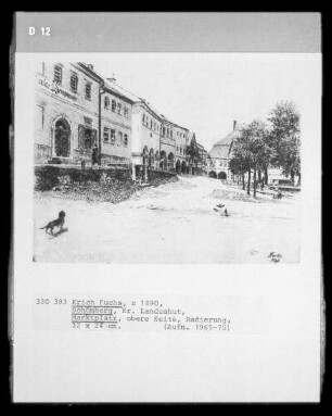 Marktplatz (obere Seite; Schömberg, Kreis Landeshut)