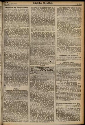 Zweite Ausgabe vom Donnerstag, den 21. Februar 1929.