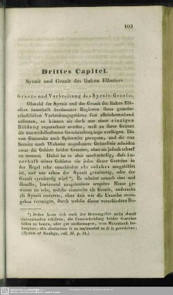 Drittes Capitel. Syenit und Granit des linken Elbufers