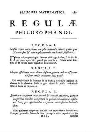 Regulae philosophandi.