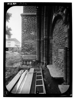 Neubrandenburg. Stadtkirche St. Marien (Wiederaufbau 1975-2001). Teilansicht