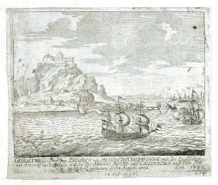 WHK 12 Spanischer Sukzessionskrieg 1701-1713 bis zum Frieden von Rastatt: Gibraltar bei der Eroberung durch den Prinzen von Hessen-Darmstadt, 4. August 1704