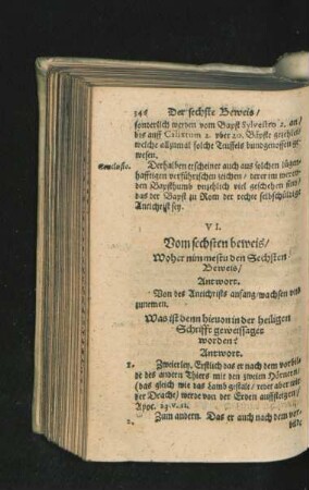 VI. Von des Antichrists anfang/ wachsen und zunemen.