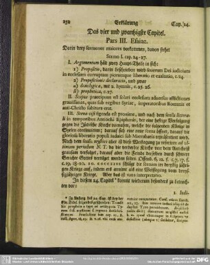 Das vier und zwantzigste Capitel. Pars III. Esaiae