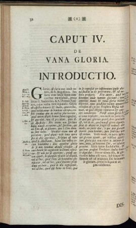 Caput IV. De Vana Gloria.