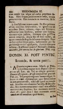 330-338, Hebdomada XI. Post Pentecosten.