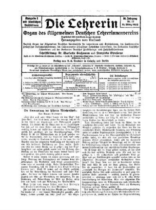 Die Umwandlung der höheren Mädchenschule
