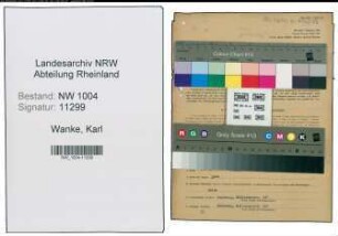 Entnazifizierung Karl Wanke , geb. 02.10.1906 (Mechaniker)