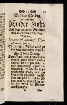 33-36, Vorspruch; Zweck; Eingang
