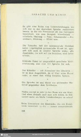 Sprache Und Kunst
