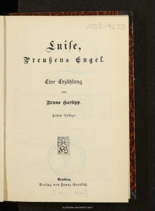 Luise, Preußens Engel : eine Erzählung