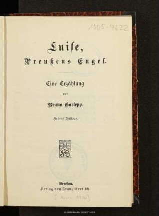 Luise, Preußens Engel : eine Erzählung