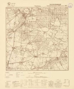 1843 Franzburg, Topographische Karte 1:25000 (4cm - Karte)