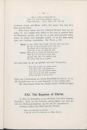 XXI. The Baptism of Christ.