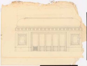 Schloss Posen, Posen Umbau: Wandabwicklung Fensterwand