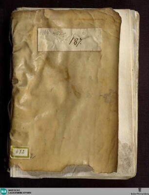 Hagiographische Sammelhandschrift - Cod. Donaueschingen 452